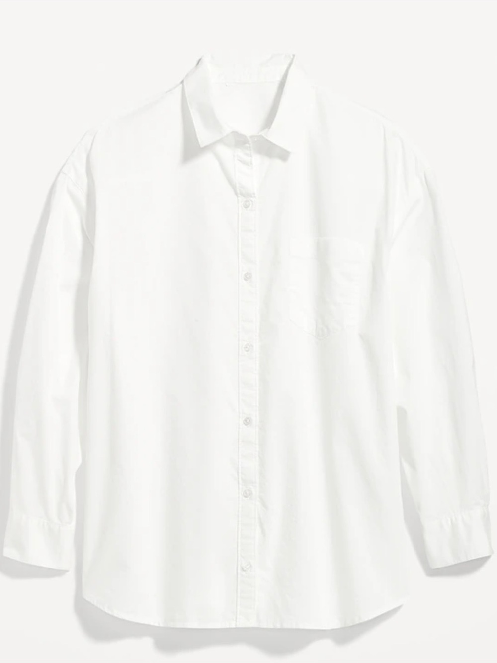 Old Navy | White Poplin Button-Up Shirt | 2X